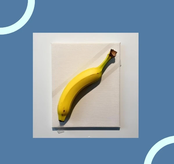 Banane auf Leinwand