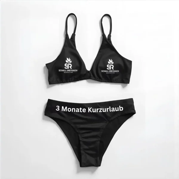 Herren Bikini-Set 3-Monate-Kurzurlaub in Schwarz