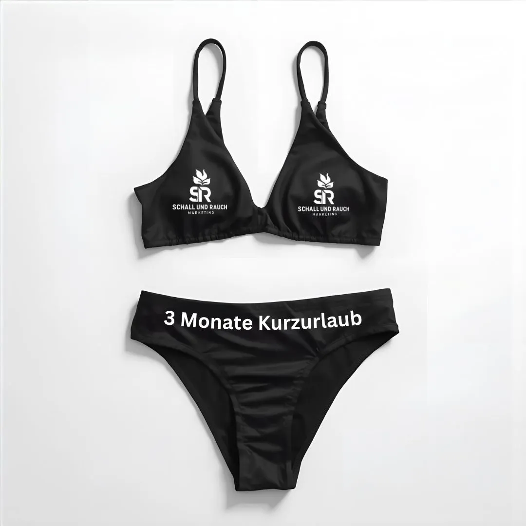Herren Bikini-Set 3-Monate-Kurzurlaub in Schwarz