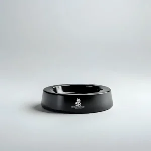 Aschenbecher Schall und Rauch Schwarz