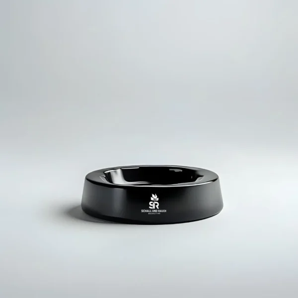 Aschenbecher Schall und Rauch Schwarz