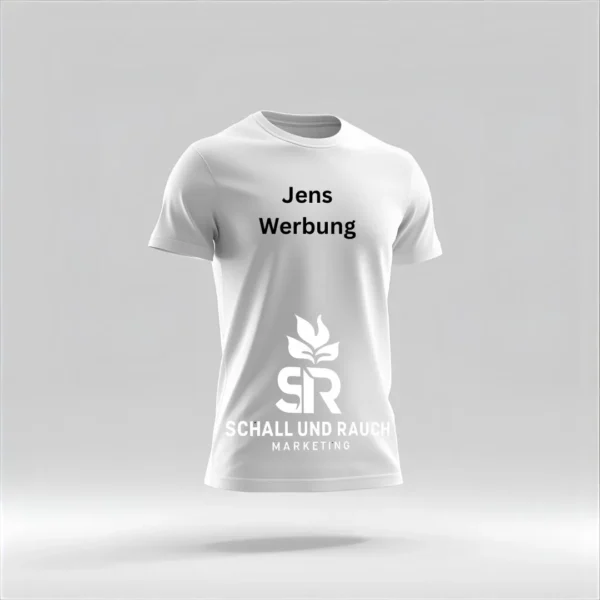 Jens Werbung T-Shirt Weiß