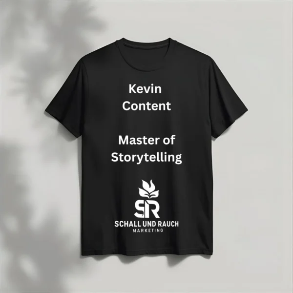 Master of Storytelling T-Shirt "Kevin Content Schwarz