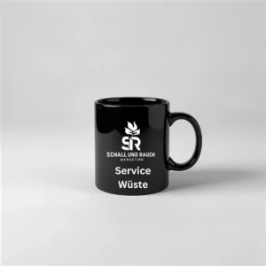 Service Wüste Tasse Schwarz