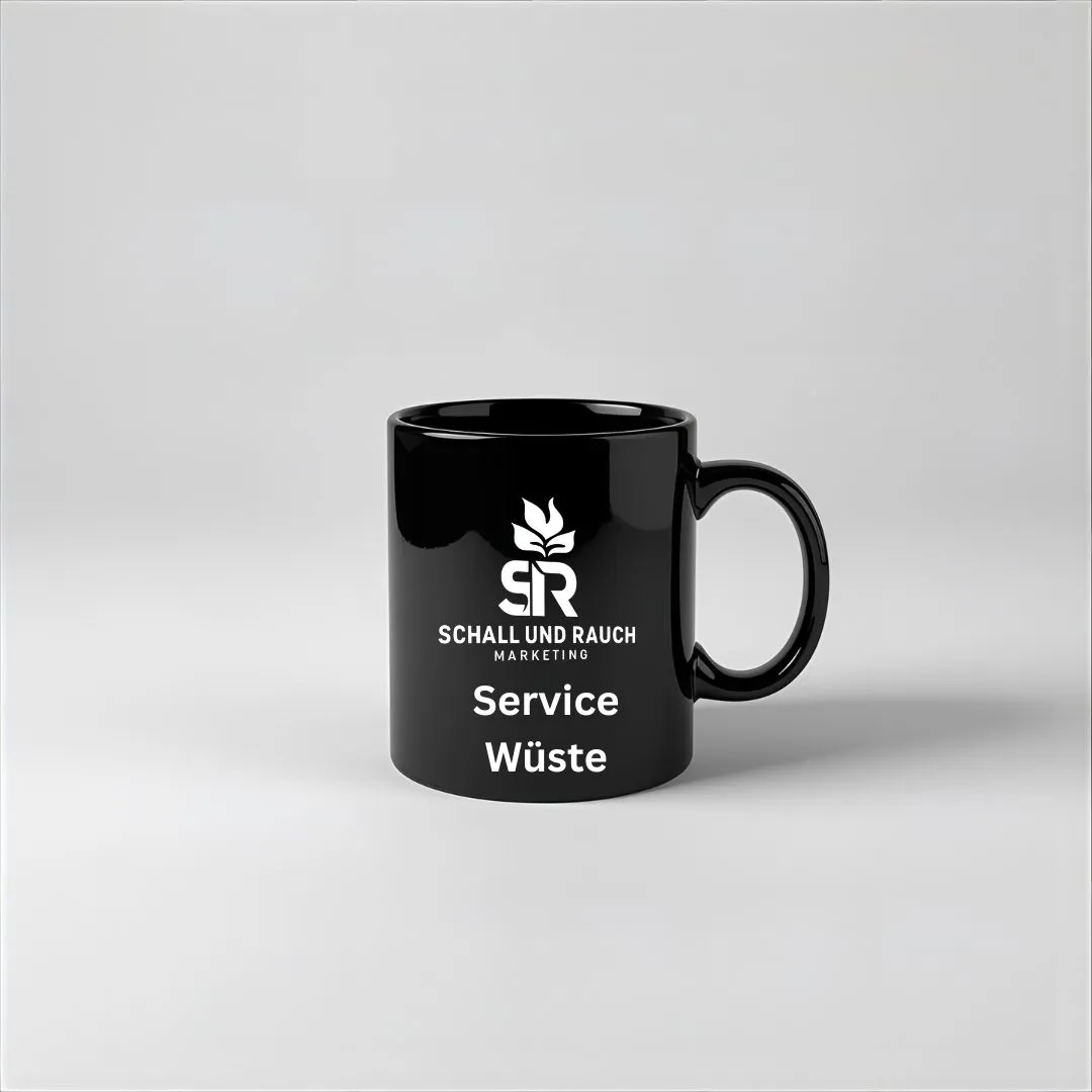 Service Wüste Tasse Schwarz