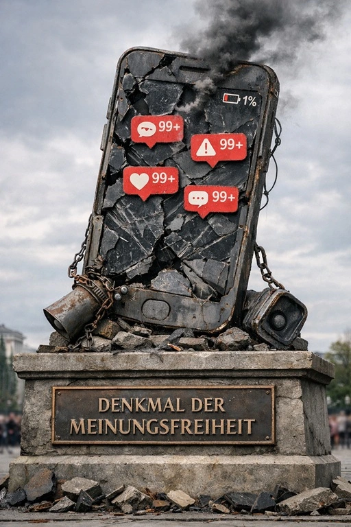 A-Sozial Media Plattform: Denkmal der Meinungsfreiheit
