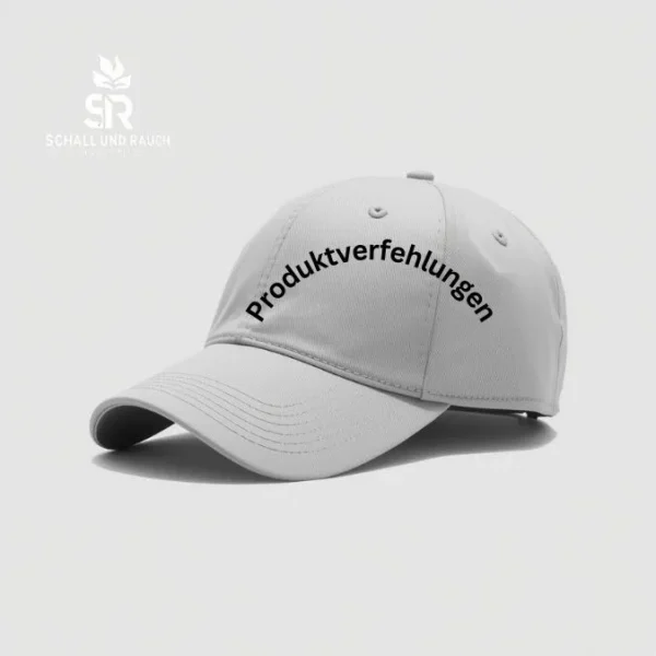 Basecap „Produktverfehlungen“ Hellgrau