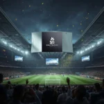 Sponsoring Poker Fußballstadion Weltmeisterschaft 2026 mit Schall und Rauch Marketing Logo
