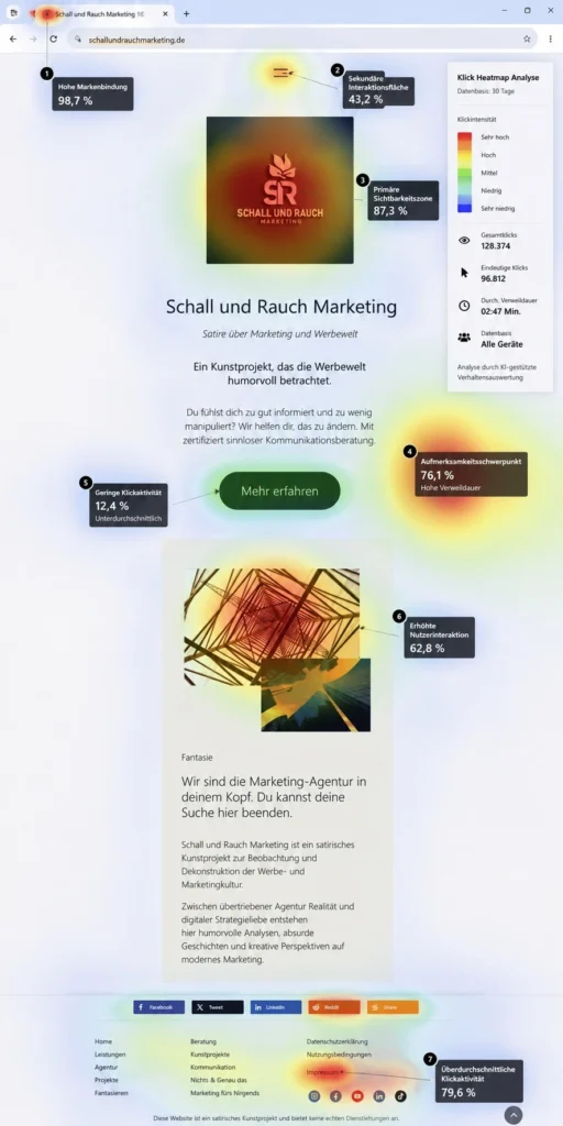 Werbefläche Heatmap